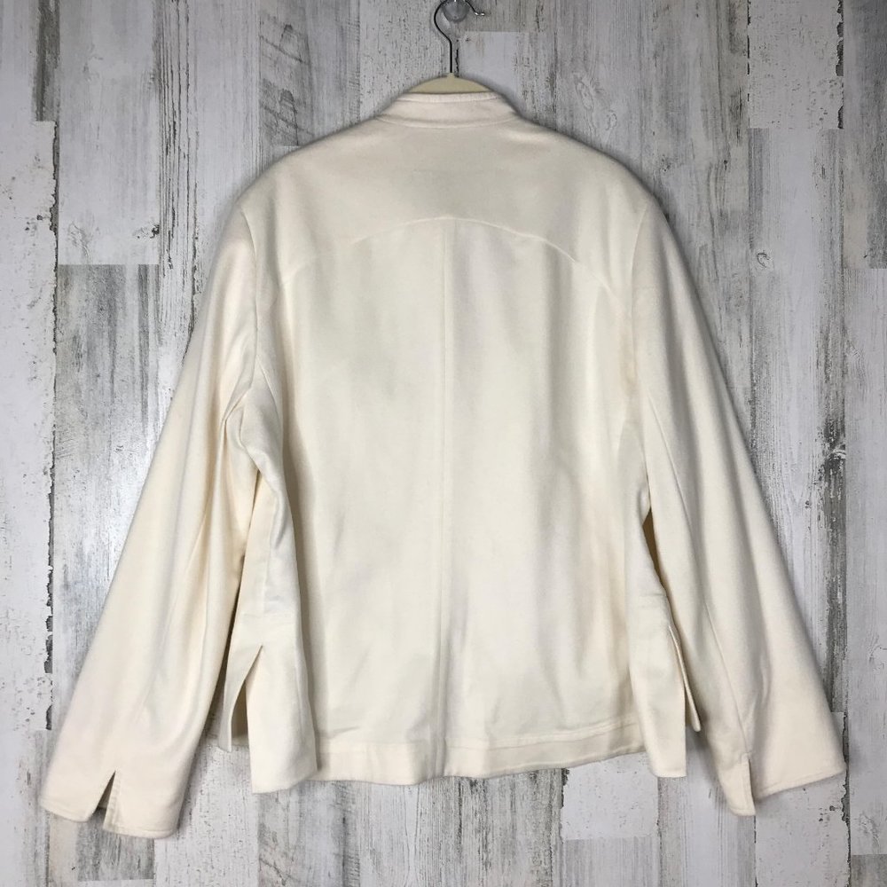 💜 Akris Punto Natural Zip up Wool & Angora Jacket - Picture 7 of 12